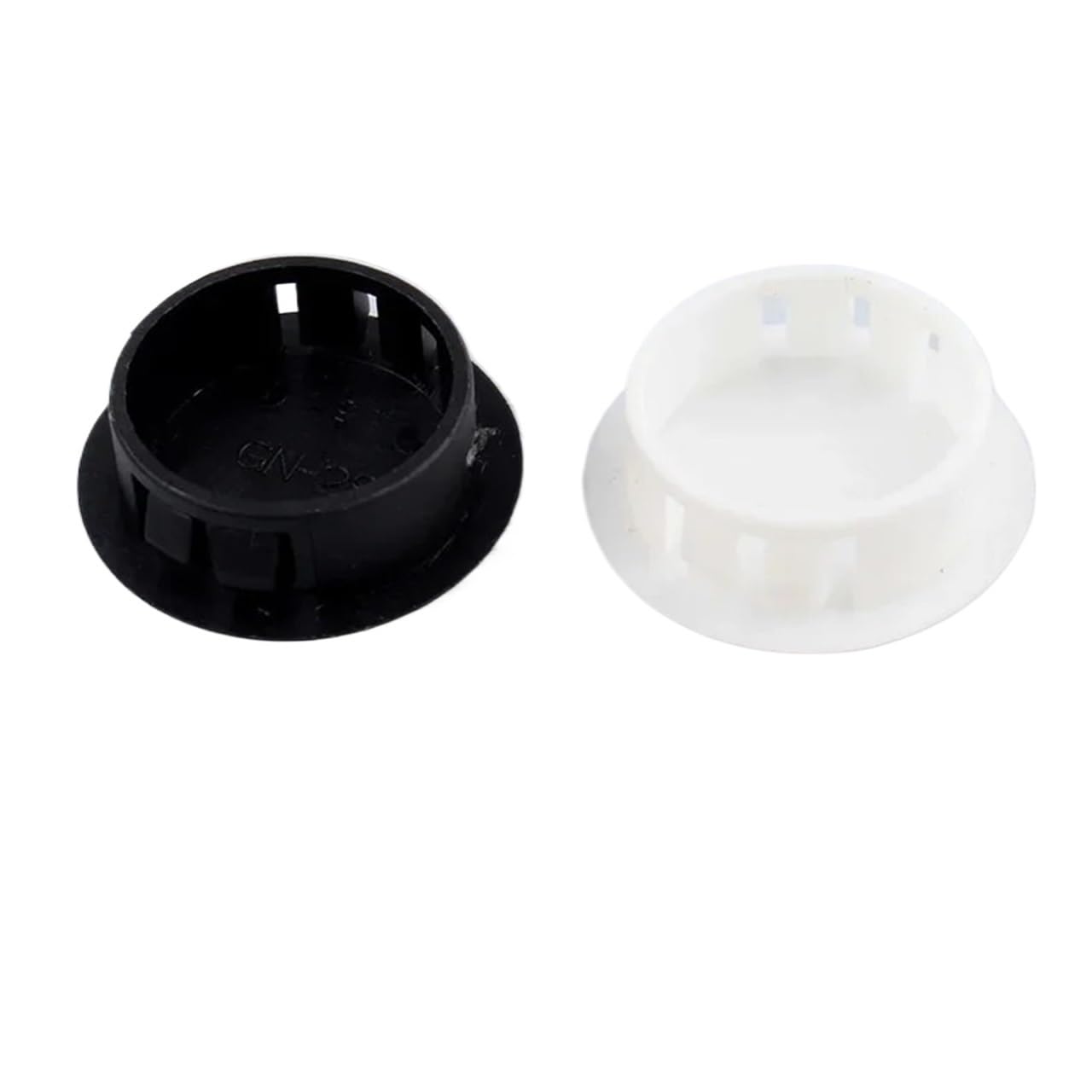 Dasjkdi Black 40Mm 100Pcs Snap-On Hole Plug Round Plastic Blanking End Caps Tube Pipe Inserts For Plumbing Systems