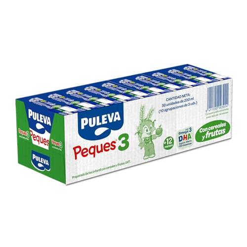 Miniatura 4 de Puleva Peques 3 Con Fruta Y Cereales Leche Crecimiento 12m, 10x3x200ml