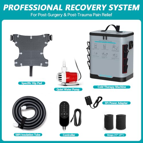 Image of ICYTHRP Programmable Timer Ice Machine for Hip After Surgery w /Quiet Pump