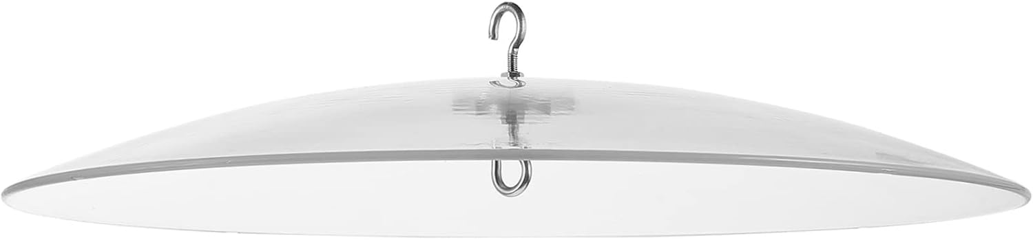 Bird Feeder Protective Dome Transparent Hanging Feeder Protector Rain Cover Easy Install Garden Dome for Outdoor Bird Feeding