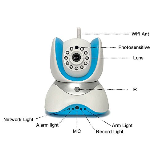 Preisvergleich Produktbild Sicherheitskamera Kinder Handy für Innen, Überwachungskamera Garten Mini Garage, IP Cam Innen IOS los, Wifi Kamera Android Aussenbereich Haisi programm ZY98 Day Vision nur, Kamera Sicherheit