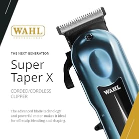 Alternative view of Wahl Professional Super Taper X Cordless Clipper, Stagger-Tooth Blade, Powerful Rotary Motor Grooming Tool, 100-Minute Runtime