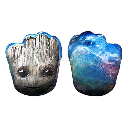 LYO Coussin Marvel Groot – Coussin Confortable et agréable à serrer – Motif : Groot – Cadeau pour Fan et Passionné – Qualité Supérieure – Dimensions 40 cm x 40 cm
