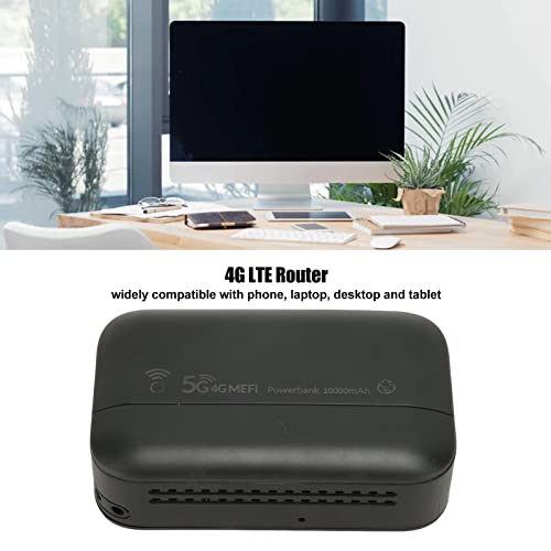 Image of Mobile WiFi Hotspot, 4G Portable WiFi Router, Lightweight and Thin Design Supported for Win 7 /8 /10 for Linux with SIM Card Slot for Cell Phones, Laptops, Desktops and Tablets