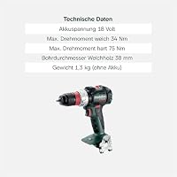 metabo Akku-Bohrschrauber BS 18 LT BL Q, 18 V Brushless Bohrer – Ansicht 4
