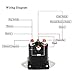 Holdia Solenoid Relay 1018070-01 101807001 48 Volt Compatible with Club Car DS 1995-1997 Electric Golf Cart 4 Terminal