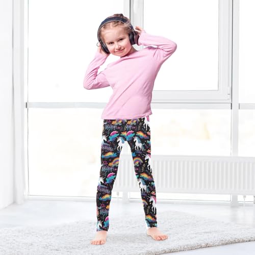 Girls' Leggings Unicorn Rainbow Kids Yoga Tights Pants 1 Pack 208494434