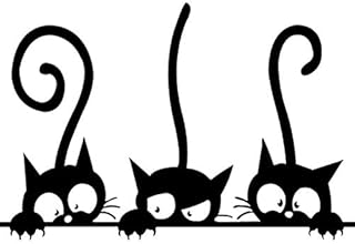 Arichtop Adhesive e Cartoon Cat Wall stickers,e wall decals,Adhesive Stickers Bedroom Livingroom Wall Decals Home Wall DIY Decors