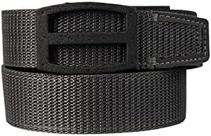 Men's Belt, Nexbelt EDC Titan Grey Nylon Gun Tactical Ratchet Belt for Concealed Carry