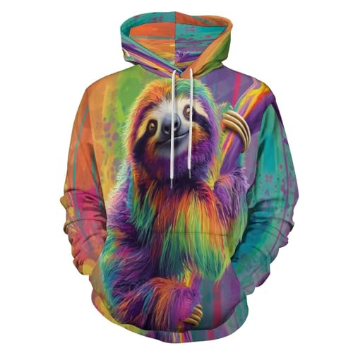 Hoodie oversize homme orange eclabousse d'encre au design artistique chic