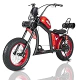 BIGNIU Electric Bike for Adult, Ebike with 1500W Brushless Motor 52V/29.4Ah Range Up to 38 Miles Electric Bike E Bike BG-X PRO Front/Rear Turn Signals Dual Suspension (Dark Red)