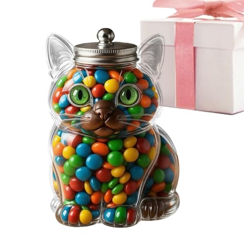 Gwtdtoad Contenitore a forma di animale per caramelle, barattoli ermetici con coperchio, per biscotti, caramelle e cialde di caffè, 10 x 10 x 15 cm