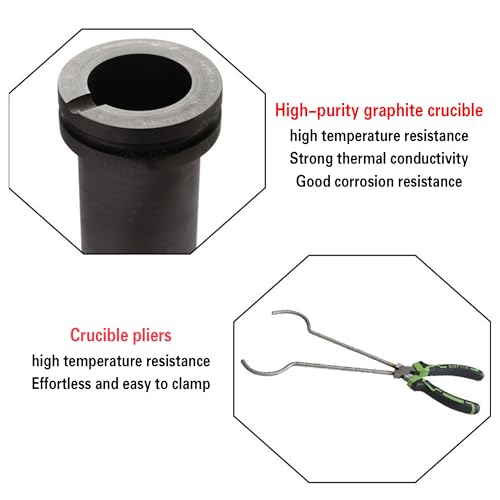 Four de fusion électrique avec creuset graphite haute performance