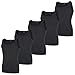 Produktbild Götzburg Herren Unterhemden ohne Arm, 5 Stück, Achselhemd, Feinripp, Geringelt (9 / (3XL), anthrazit)