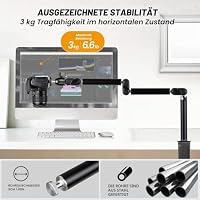 TARION Overhead Kamera Tischstativ Flexibler Gelenkarm Klemmstativ TKA01-M – Ansicht 2