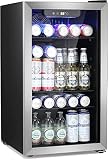 Antarctic Star - Enfriador de bebidas para nevera, mini puerta de vidrio para soda cerveza o vino constante puerta de vidrio pequeño dispensador de bebidas transparente puerta frontal para