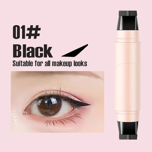 Set de 2 delineadores gel con sello plegable negro+ marrón miniatura 2