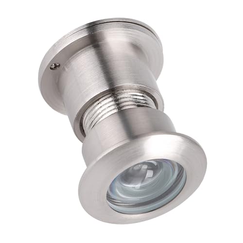 Mirilla para puerta Cocoarm 28mm de ángulo ancho con cubierta ajustable para puertas de madera e hierro de 35-60mm acabado cepillado miniatura 4