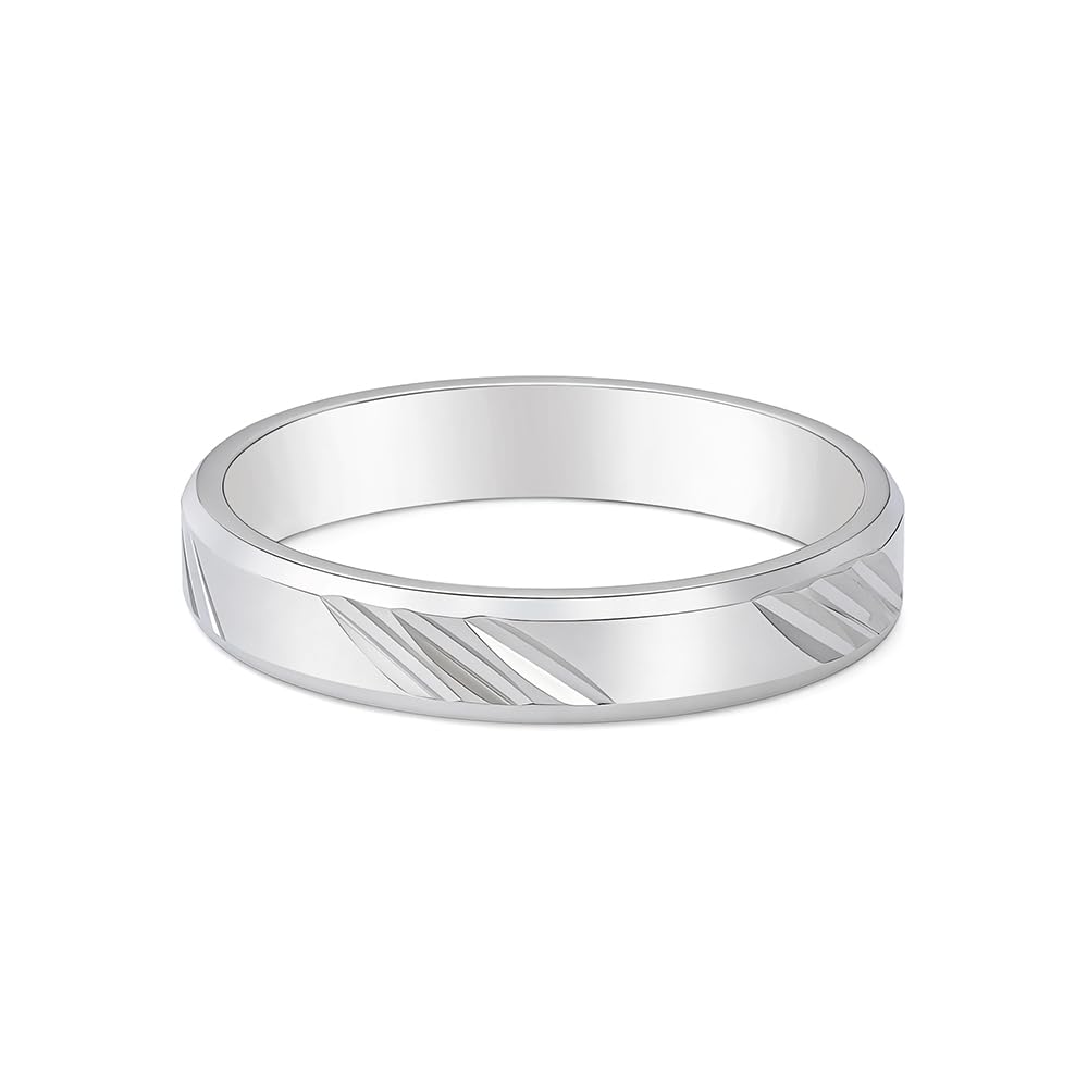 Pure 925 Silver Grooved Ring for Men-picture-19