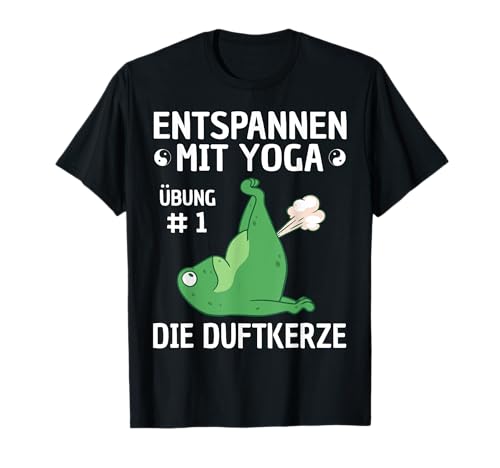 Entspannen Mit Yoga Frosch Motiv Witzig - Meditation Fitness T-Shirt