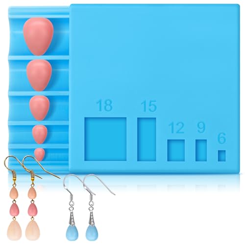 Teenyyou Polymer Clay Bead Roller Polymer Clay Earrings Tools Round Bead Maker Tools for Earrings Jewelry Making DIY(Teardrop Shape)