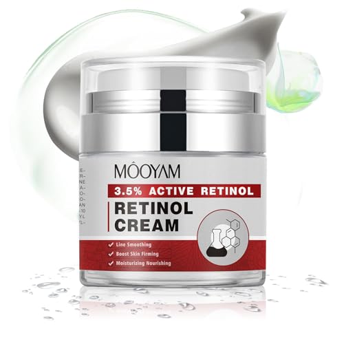 Retinol Cream for Face with Collagen and Hyaluronic Acid, Anti ...
