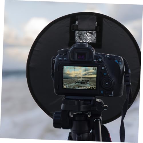 Softbox portátil Hemobllo difusor plegable de 45 cm con cremallera para retratos exteriores 6
