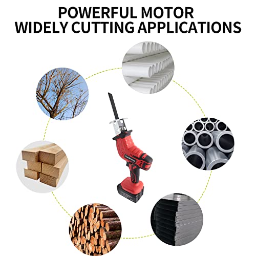 Gardenjoy 21V Cordless Power Drill Set With 21V Cordless Power Reciprocating Saw #TOP3