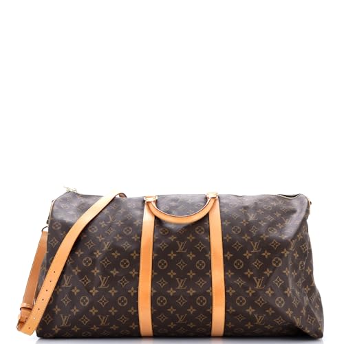 Louis Vuitton, Pre-Loved Keepall Bandouliere Bag Monogram Canvas 60, Brown