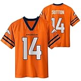 Courtland Sutton Denver Broncos Orange #14 NFL Kids Youth 4-20 Name and Number Team Color Home Player Jersey (4-5)