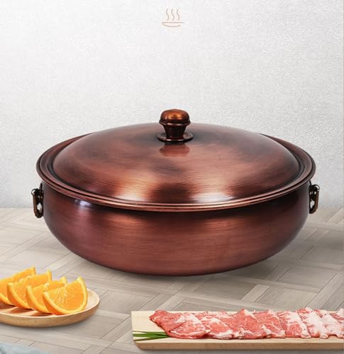 Olla de cobre para inducción y gas que evita comida pegada 3
