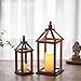 Romadedi Farmhouse Wood Candle Lantern - 12