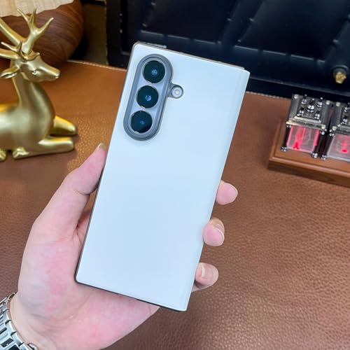 ioiFour Samsung Galaxy Z Fold 7 5G�p�P�[�X�APU���U�[�t���b�v�ی�J�o�[ �V���v�� �X�����t�B�b�g �y�� ��I�ȓd�b�n�[�h�P�[�X (�z���C�g�A�t�H�[���h7)