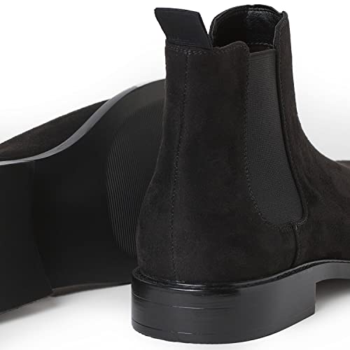 Image of Men's Classic Suede Leather Chelsea Boots with Free Shoe Bag Organiser