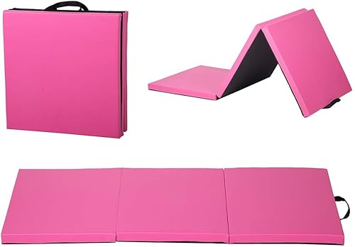 BestMassage Yoga Arts Mat Gymnastics Mat Gym Mat 2 * 6 FT Tumbling Mat Yoga Mat 3 Folding Gymnastic Mat 2 inches Thick PU Leather Exercise Mat With disponible en Yaxa El Salvador