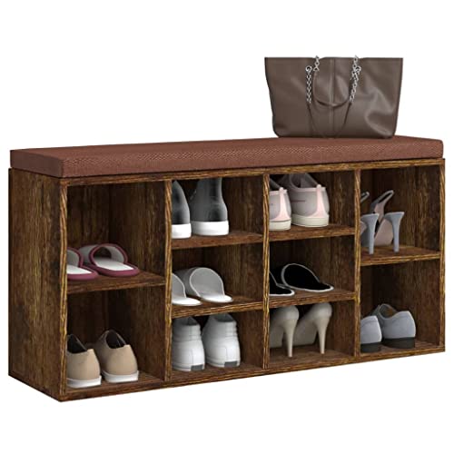 Banc à chaussures en bois résistant pour optimiser l'espace d'une petite entrée