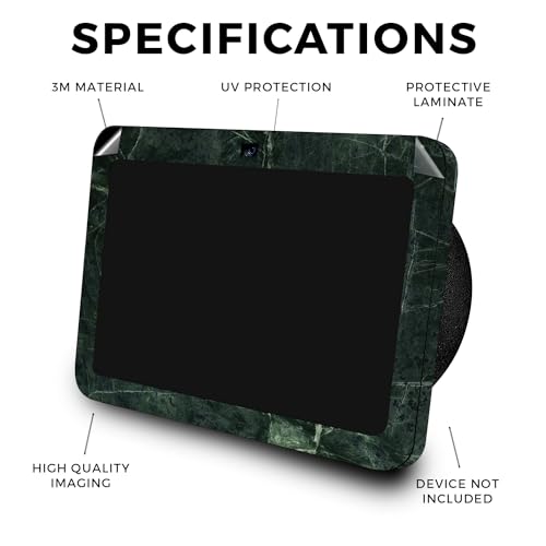 Skin Compatible with Amazon Echo Show 8 (3rd Gen, 2023) - Green Marble - Premium 3M Vinyl Protective Wrap Decal Cover - Easy to Apply, Crafted in The USA by MightySkins by MIGHTY SKINS - Image 2