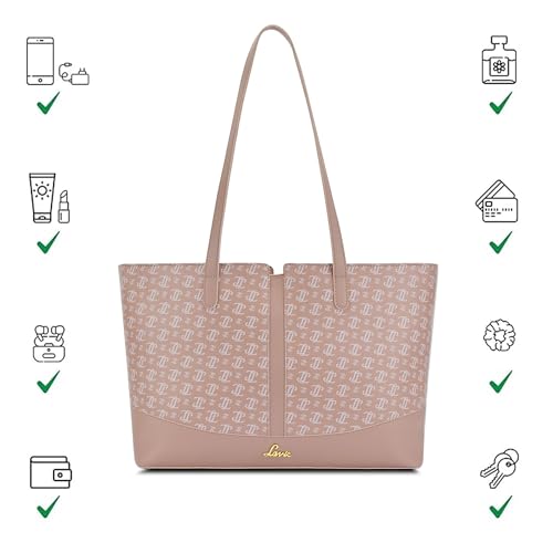 Image of Lavie Women's Mono LL Samara Tote Bag for Women | Tote Handbag for Work | Ladies purse | Stylish Shoulder Bag | Gift for Women