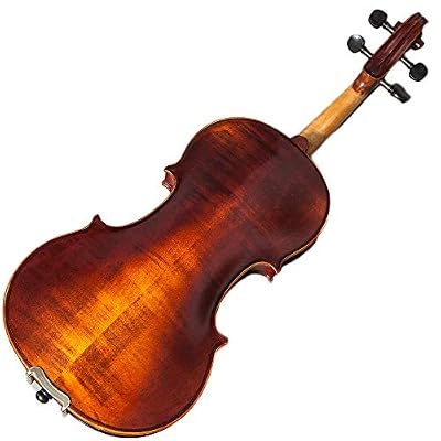 Sky Guarantee Mastero Sound Copy of Stradivarius 4/4 Size Professional Hand-made Two-piece Back 4/4 Full Size Acoustic Violin Antique Style Ebony Parts
