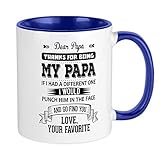 CafePress Dear Papa, Love, Your Favorite Mugs Unique Coffee Mug, Coffee Cup