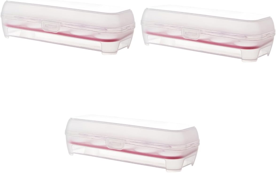 3pcs 10 Egg Holder for Refrigerator Wooden Egg Refrigerator Egg Storage Organizer Egg Holder for Fridge Portable Drawers Fridge Egg Organizer Food Crisper Multifunction