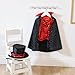Melissa & Doug Magician Role Play Costume Set - Includes Hat, Cape, Wand, Magic Tricks