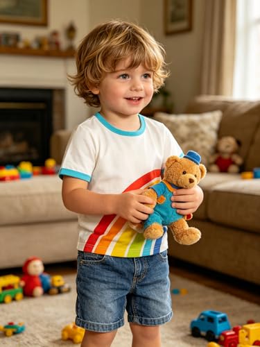 Image of AIWUHE Toddler T Shirts Cotton Summer Tshirts Boys Girls Short Sleeve Tee Tops Casual Graphic Clothes Crew Neck Shirts 2-6Y