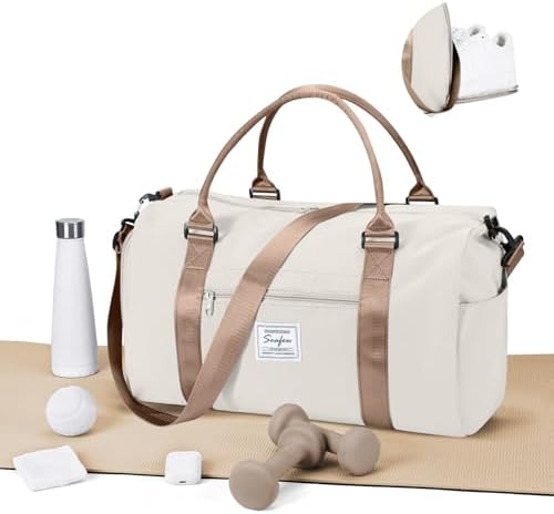 WEPLAN Sport Duffel Bag Damen Herren Sporttasche mit Schuhfach & Nassfach Reisetasche Handgepäck Tasche Sporttaschen Fitness Gym Bag Weekender Travel Bag Schwimmtasche Trainingstas