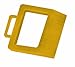 Wesco 272175 Hard Rubber High Visibility Pallet Truck Chock, 11-3/4" Width x 2" Height x 14" Depth, Yellow
