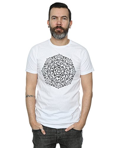 Image of Supernatural Men's Symbol Circle T-Shirt Small White