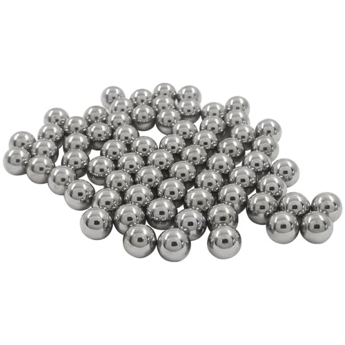 Bivethoi 100 Pack Carbon Steel Bearing Balls, 10mm Precision Steel Balls Polished Bearing Balls for Industrial Equipment/DIY Enthusiasts