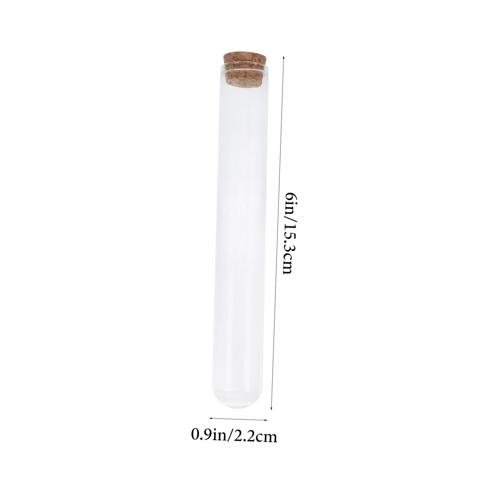 HOMOCONO 10pcs Match Storage Jar Reliable Match Jar Match Container Matches Jar Match Supplies Scientific Test Tubes Matches Container Test Tubes with Stoppers Ceramic Jar Transparent Glass