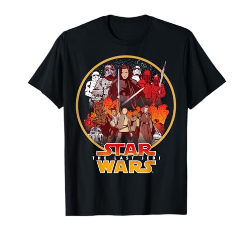 T-shirt Star Wars Last Jedi Rebel Cause en coton imprimé BD pour fan