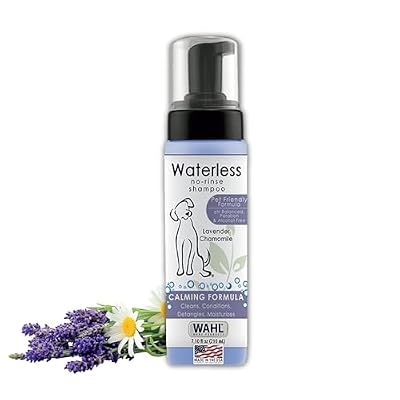 Wahl Waterless No Rinse Shampoo for Animals, Lavender Chamomile, 7.1 oz